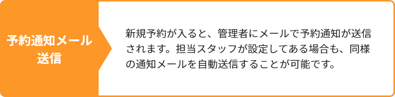 予約通知メール送信
