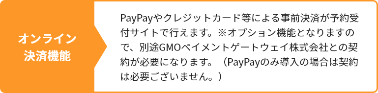 オンライン決済機能